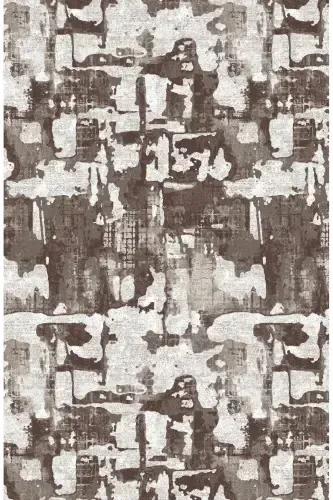 Raschel Carpet Геометрический Узор Коричневый Нескользящий Толстый Плюшевый Ковер - Дорожка - Темный Крем - SARAR (1)