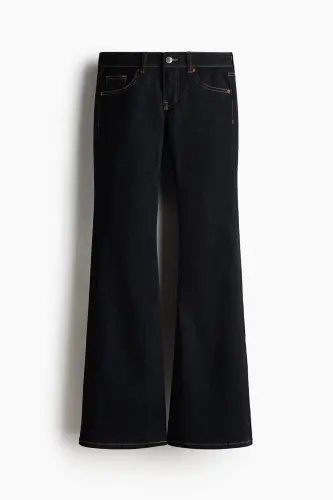 Flared Low Jeans - Kot siyahı - 3