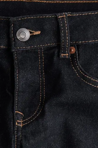 Flared Low Jeans - Kot siyahı - 5