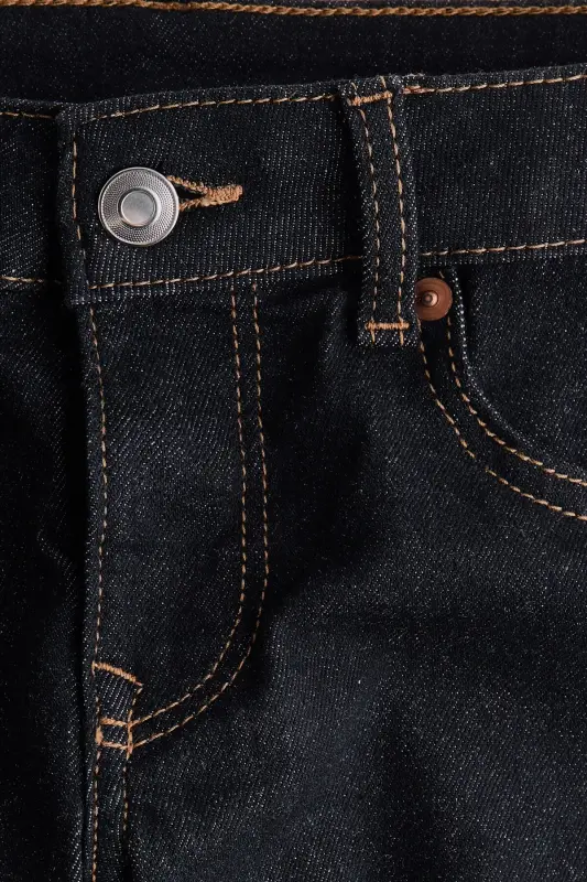 Flared Low Jeans - Kot siyahı - 5