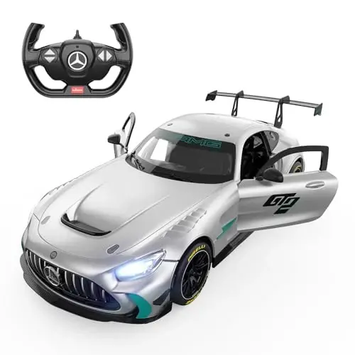 RASTAR 1/14 RC Car Mercedes AMG GT2 Toy Car Mercedes Remote Control Car for Kids, 2.4GHz Silver Model Car - 1