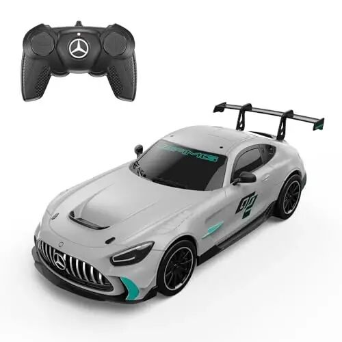 RASTAR 1/24 RC Car Mercedes AMG GT2 Remote Control Car, Mercedes AMG Toy Car for Kids Boys, Silver RC Sports Car - RASTAR