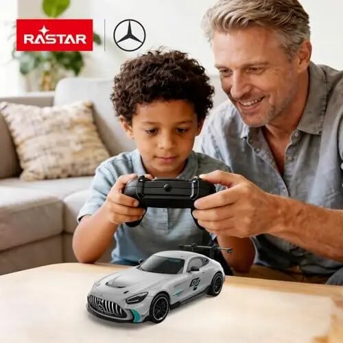 RASTAR 1/24 RC Car Mercedes AMG GT2 Remote Control Car, Mercedes AMG Toy Car for Kids Boys, Silver RC Sports Car - RASTAR (1)
