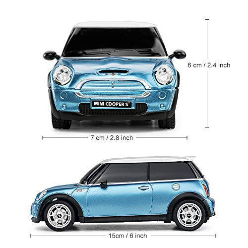 RASTAR 1:24 RC Cars Toy Mini Cooper Car for Kids Mini Cooper S Remote Control Car - Blue - 3