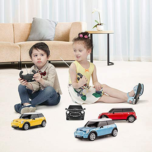 RASTAR 1:24 RC Cars Toy Mini Cooper Car for Kids Mini Cooper S Remote Control Car - Blue - 7