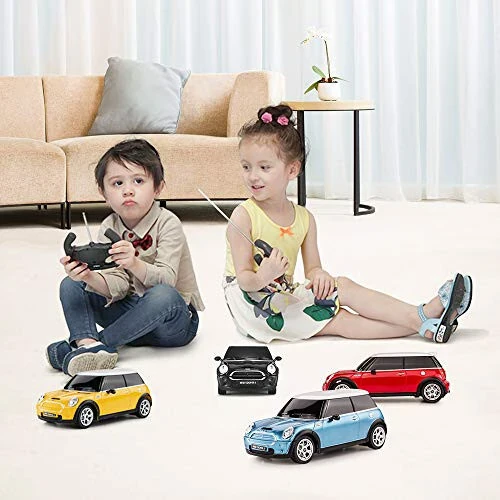 RASTAR 1:24 RC машинки игрушка Mini Cooper для детей Mini Cooper S машина с дистанционным управлением - синий - 7