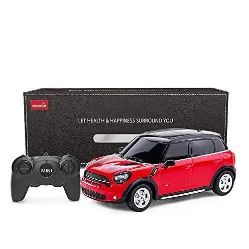 RASTAR BMW 1: 24 RC Cars Remote Control Mini Cooper Countryman Model Car Toy Mini Cooper Car for Kids, Red - 7