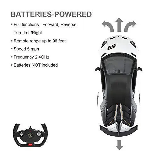 RASTAR Игрушечная машина Lamborghini 1: 14 Lamborghini Aventador SVJ с дистанционным управлением, Супер RC спортивная гоночная машина для детей мальчиков, 2.4GHz / Белый - 6