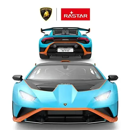 RASTAR Lamborghini RC Car 1/14 Lamborghini Huracán STO Model Car 2.4Ghz Blue Remote Control Toy Car for Boys - RASTAR (1)