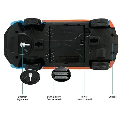 RASTAR Lamborghini Remote Control Car, 1/24 RC Lamborghini Huracán STO Toy Car RC Cars for Kids Adults - 7