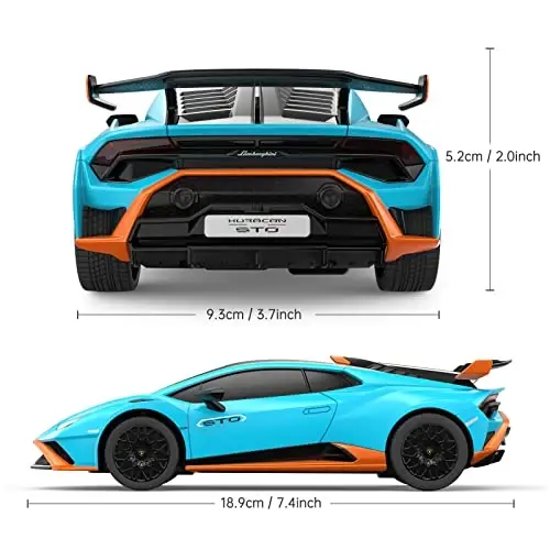 RASTAR Lamborghini Remote Control Car, 1/24 RC Lamborghini Huracán STO Toy Car RC Cars for Kids Adults - 4