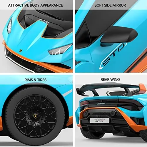 RASTAR Lamborghini Remote Control Car, 1/24 RC Lamborghini Huracán STO Toy Car RC Cars for Kids Adults - 3