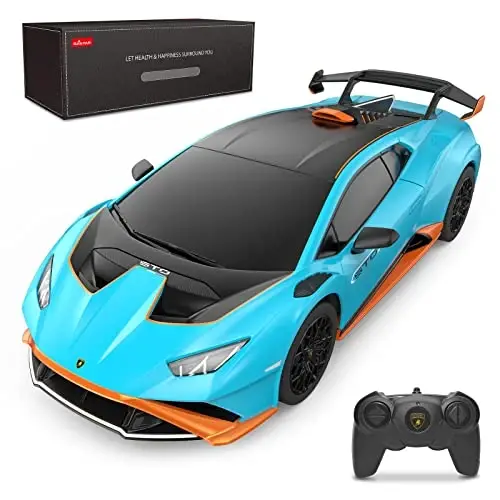 RASTAR Lamborghini Remote Control Car, 1/24 RC Lamborghini Huracán STO Toy Car RC Cars for Kids Adults 