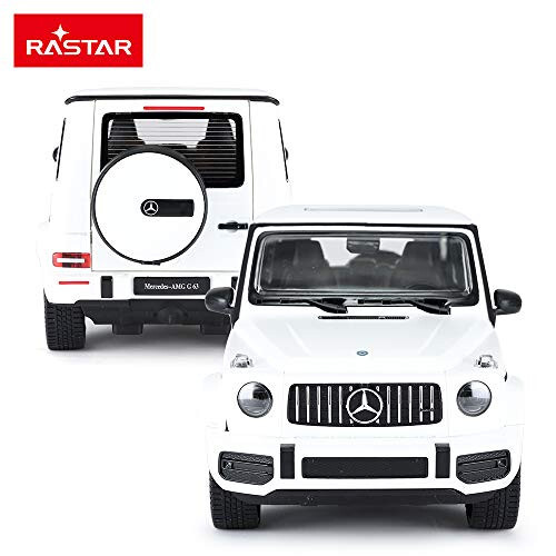 RASTAR Off-Road Masofadan boshqariladigan mashina, 1: 14 Mercedes-AMG G63 R/C Off-Roader O'yinchoq mashina, Eshiklar ochiladi/Ishlaydigan chiroqlar - Oq/2.4 Ghz - RASTAR (1)