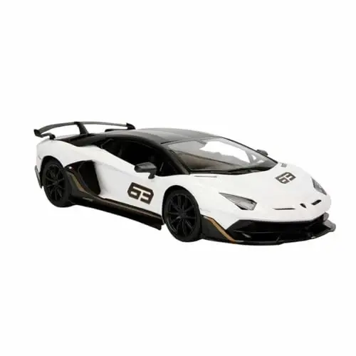 RASTAR O'yinchoq Lamborghini Avtomobili 1: 14 Lamborghini Aventador SVJ Masofadan boshqarish Model Avtomobili, Super RC Sport Poygasi Avtomobili Bolalar O'g'il Bolalar Uchun Sovg'alar, 2.4GHz / Oq - 6
