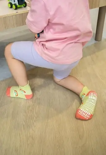 RATIVE Anti Slip Ankle Socks with Grips for Baby Toddler Kids Boys Girls - 5