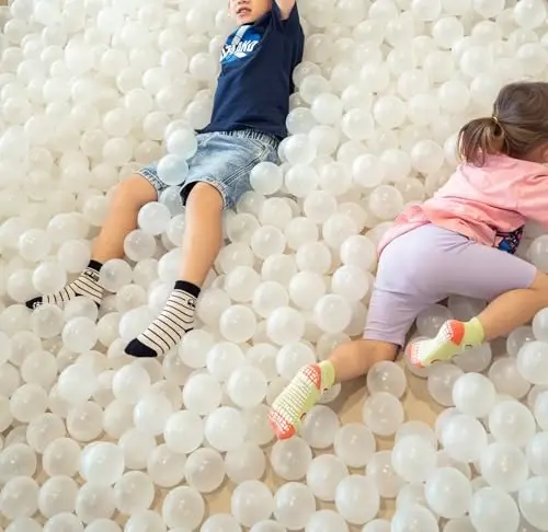 RATIVE Anti Slip Ankle Socks with Grips for Baby Toddler Kids Boys Girls - 6