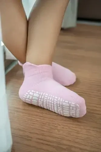 RATIVE Anti Slip Ankle Socks with Grips for Baby Toddler Kids Boys Girls - 4