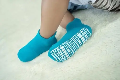 RATIVE Anti Slip Ankle Socks with Grips for Baby Toddler Kids Boys Girls - 6