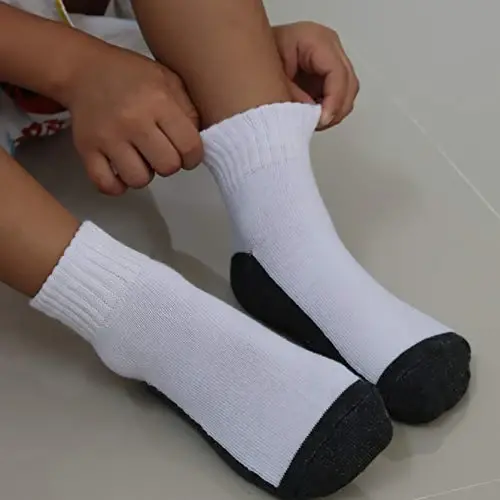 RATIVE Non Skid Anti Slip Crew Socks With Grips for Baby Infant Toddlers Kids Boys - 5
