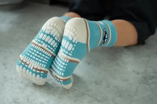 RATIVE Non Skid Anti Slip Crew Socks With Grips for Baby Infant Toddlers Kids Boys - 6