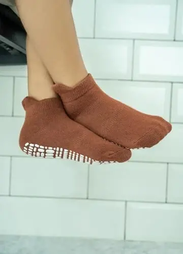 RATIVE Anti Slip Ankle Socks with Grips for Baby Toddler Kids Boys Girls - 5