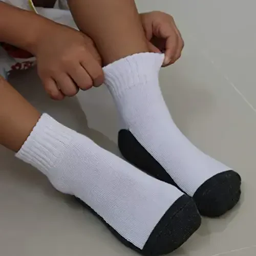 RATIVE Non Skid Anti Slip Crew Socks With Grips for Baby Infant Toddlers Kids Boys - 5