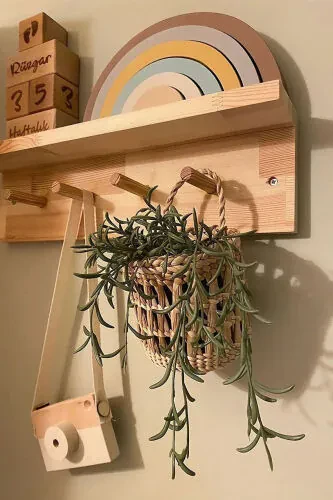 Rattan Basket Decorative Wall Decoration Room Decoration Design Kitchen Bathroom Living Room Wall Decoration - GENEL MARKALAR