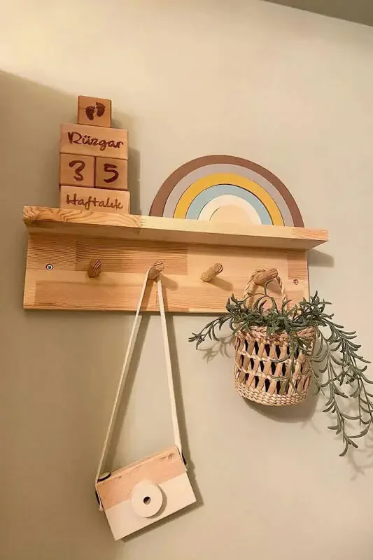 Rattan Basket Decorative Wall Decoration Room Decoration Design Kitchen Bathroom Living Room Wall Decoration - 2