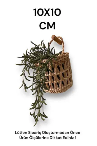 Rattan Basket Decorative Wall Decoration Room Decoration Design Kitchen Bathroom Living Room Wall Decoration - 3