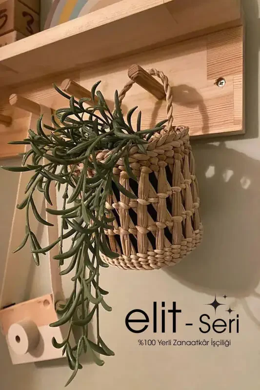 Rattan Basket Decorative Wall Decoration Room Decoration Design Kitchen Bathroom Living Room Wall Decoration - 6