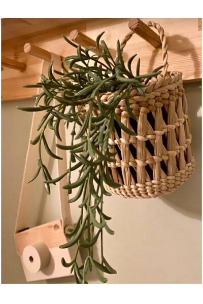 Rattan Basket Decorative Wall Decoration Room Decoration Design Kitchen Bathroom Living Room Wall Decoration - 1