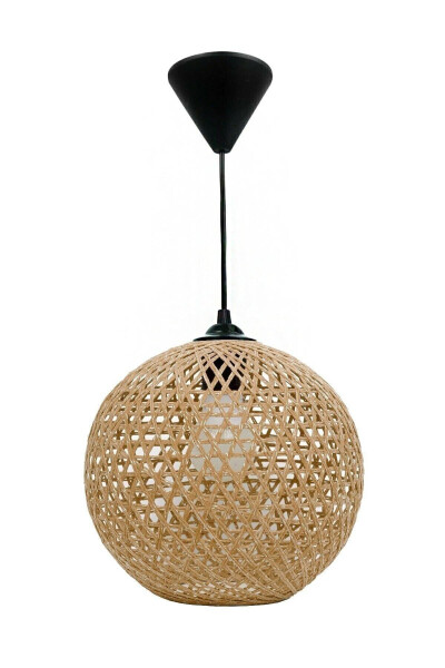 Rattan Rope Ball Pendant Natural Lighting NL021 21 Cm - 3