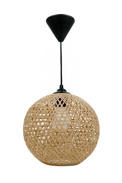 Rattan Rope Ball Pendant Natural Lighting NL021 21 Cm - AVIZE