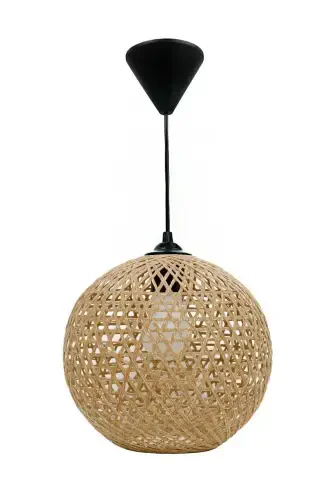 Rattan Rope Ball Pendant Natural Lighting NL021 21 Cm - AVIZE (1)