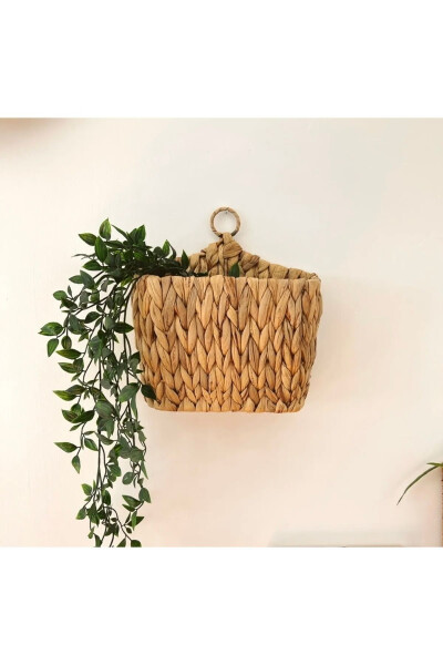 Rattan Water Hyacinth Wall Basket/Magazine Holder/Newspaper Holder - 5