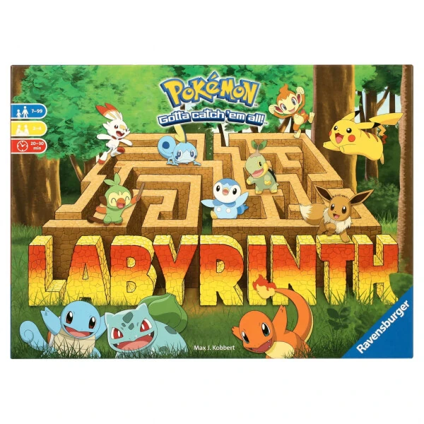 Ravensburger Pokemon Labirint Stol O'yini, 7+ yoshli bolalar va kattalar uchun - RAVENSBURGER