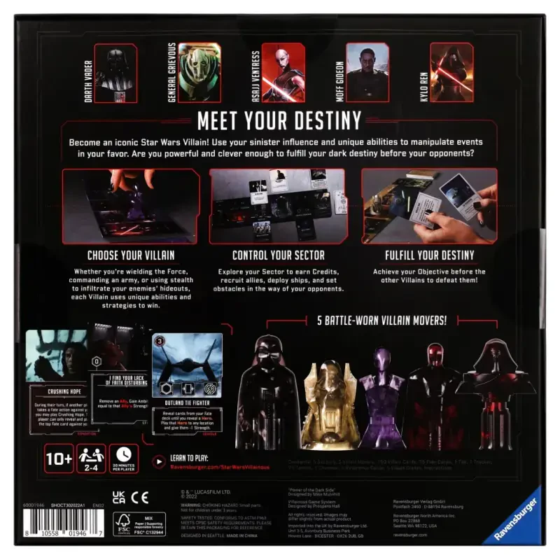Ravensburger Star Wars Villainous: Power of the Dark Side Board Game - 5