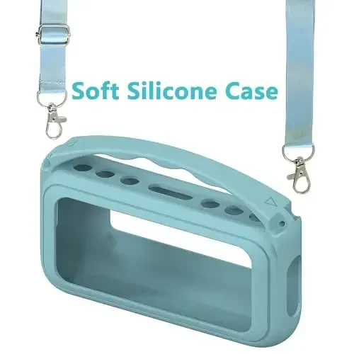 RAWECUD Silicone Cover Case for Soundcore Motion 300 Wireless Hi-Res Portable Speaker, Protective Holder Skin for Motion 300 Speaker Case Accessories (Blue) - 4