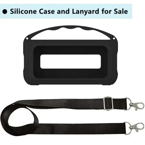 RAWECUD Soundcore Motion 300 simsiz yuqori aniqlikdagi portativ dinamik uchun silikon qopqoq qutisi, Motion 300 dinamik qutisi aksessuarlari uchun himoya ushlagich terisi (qora) - RAWECUD (1)