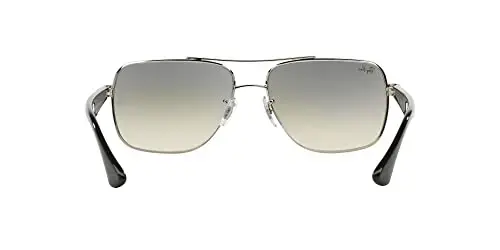Ray-Ban erkaklar uchun RB3483 metall kvadrat quyoshdan saqlaydigan ko'zoynak - 7