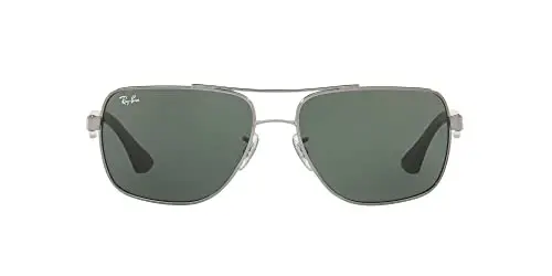 Ray-Ban erkaklar uchun RB3483 metall kvadrat quyoshdan saqlaydigan ko'zoynak - 1