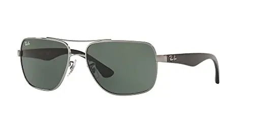 Ray-Ban erkaklar uchun RB3483 metall kvadrat quyoshdan saqlaydigan ko'zoynak - 2