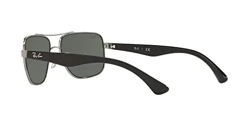 Ray-Ban erkaklar uchun RB3483 metall kvadrat quyoshdan saqlaydigan ko'zoynak - 5
