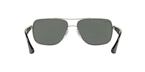 Ray-Ban erkaklar uchun RB3483 metall kvadrat quyoshdan saqlaydigan ko'zoynak - 7
