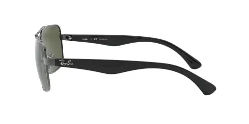 Ray-Ban erkaklar uchun RB3483 metall kvadrat quyoshdan saqlaydigan ko'zoynaklar - 2