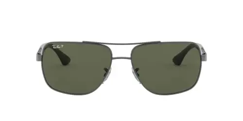 Ray-Ban erkaklar uchun RB3483 metall kvadrat quyoshdan saqlaydigan ko'zoynaklar - 3