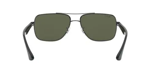 Ray-Ban erkaklar uchun RB3483 metall kvadrat quyoshdan saqlaydigan ko'zoynaklar - 4