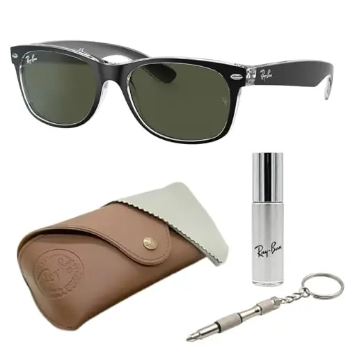 Ray-Ban RB2132 NEW WAYFARER COLOR MIX Erkaklar va ayollar uchun kvadrat shaklidagi quyoshdan saqlaydigan ko'zoynaklar, rasmiy RAYBAN ko'zoynak to'plami bilan 
