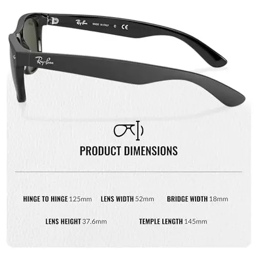 Ray-Ban RB2132 NEW WAYFARER COLOR MIX erkaklar va ayollar uchun kvadrat shaklidagi quyoshdan saqlaydigan ko'zoynaklar rasmiy RAYBAN ko'zoynak to'plami bilan - 5